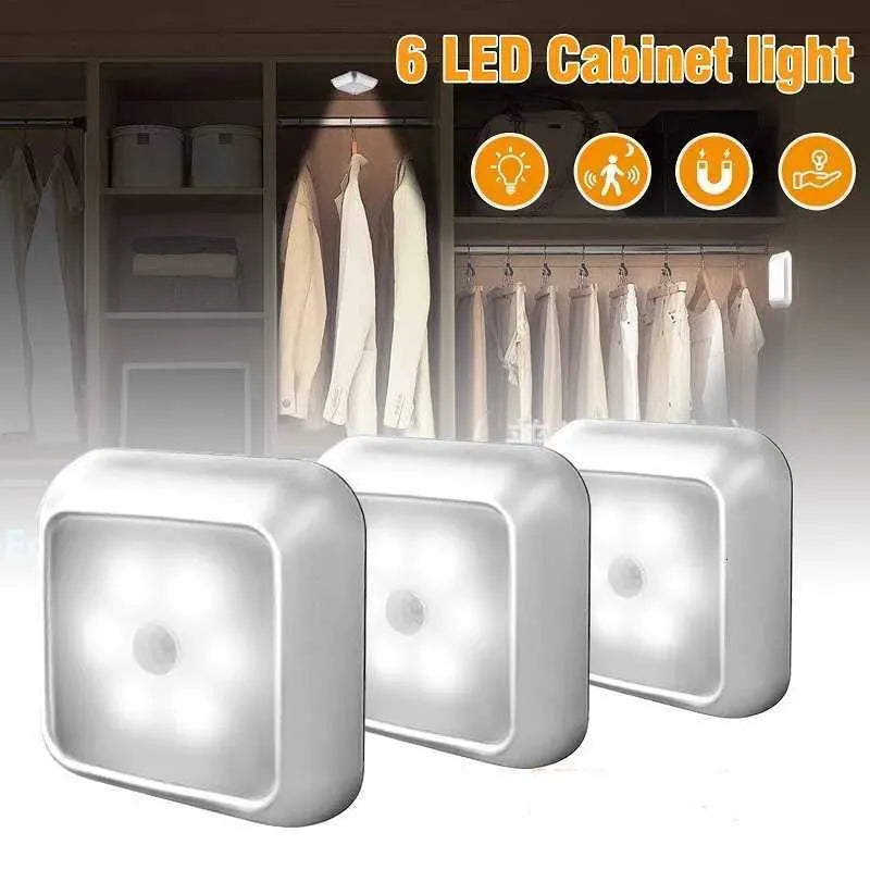 LED Motion Sensor Night Light – Wall-Mounted Square Lamp