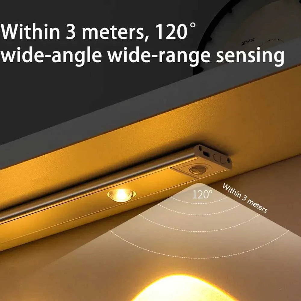 Motion Sensor Under Cabinet LED Light Bar – Rechargeable, 20-50cm