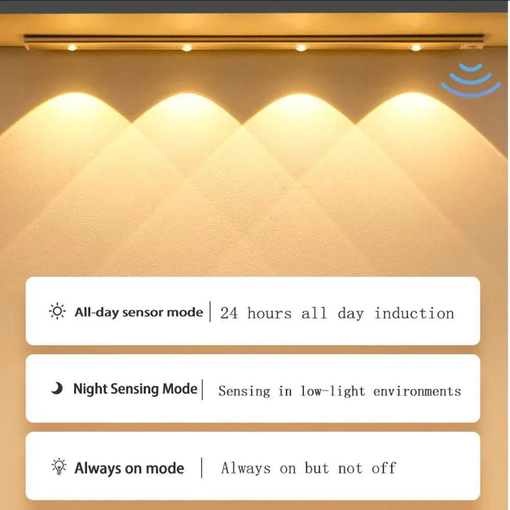 Motion Sensor Under Cabinet LED Light Bar – Rechargeable, 20-50cm