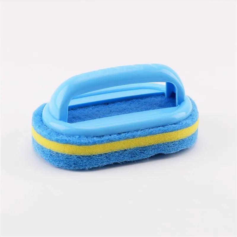 Kitchen & Bathroom Cleaning Brush Set – Scrubbers with Handle Sponge