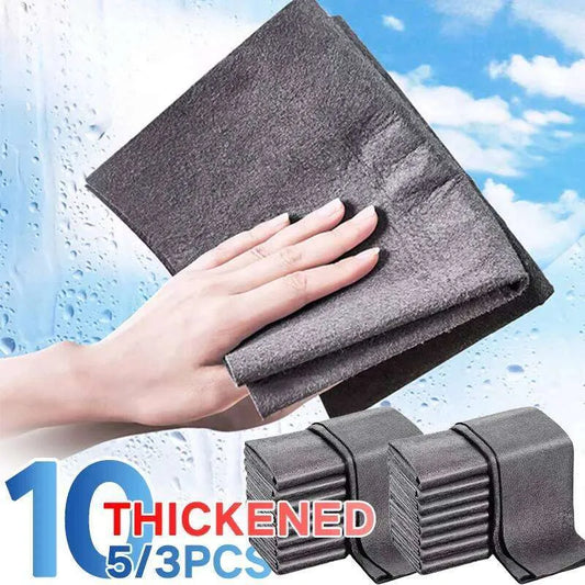 Thickened Magic Cloth Microfiber Cleaning Towels – Reusable Lint-Free Rags