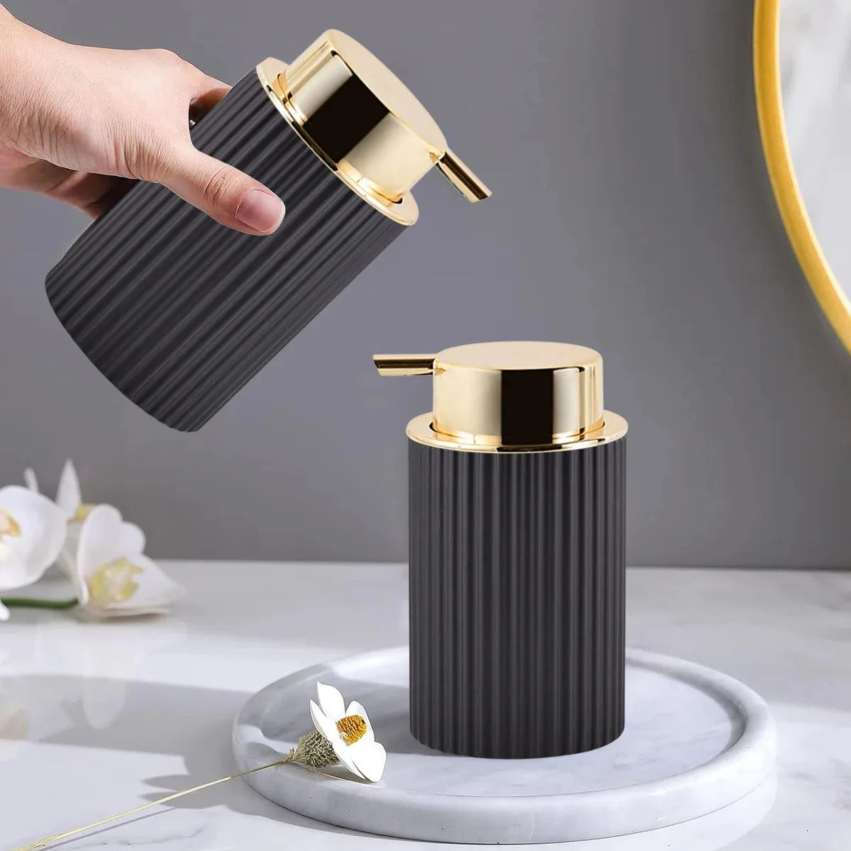Bathroom Foaming Soap Dispenser – Hand and Dish Soap Storage Container