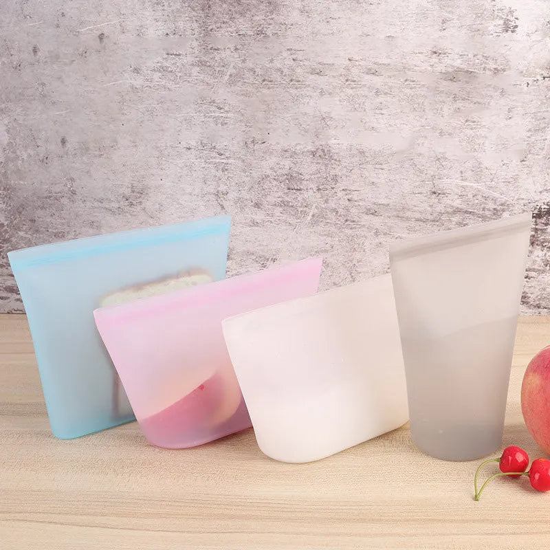 Reusable Silicone Food Storage Bags – 3-Pack (S/M/L)